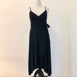 NWT Gap Black Wrap Dress High Low